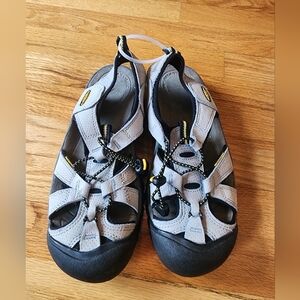 Keen Whisper Waterproof Leather Sandals Size 8 Light Blue Outdoors Active